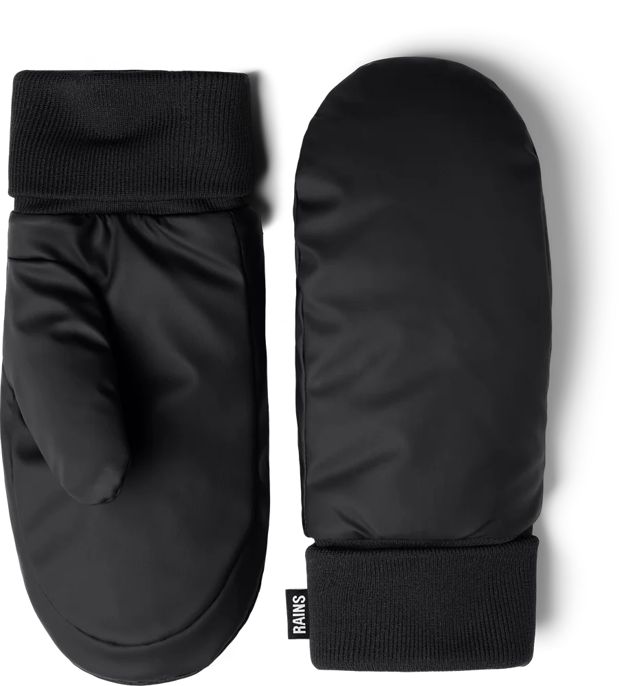 Rains Puffer Mittens Black v:9531662 Rains Puffer Mittens Black v:9531662