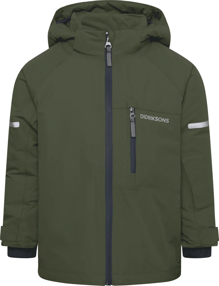 Didriksons Kids' Falken Jacket Deep Green v:1527406