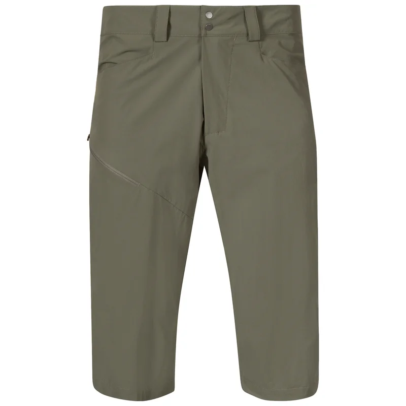 Bergans Men's Vandre Light Softshell Long Shorts Green mud v:6687775