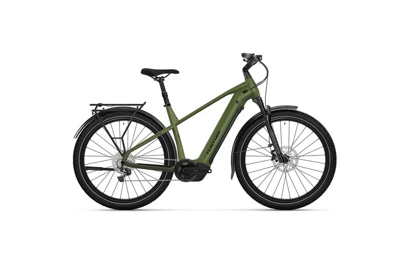 Elsykkel hybrid Tunturi Havu High Moss Green/Black v:7957084