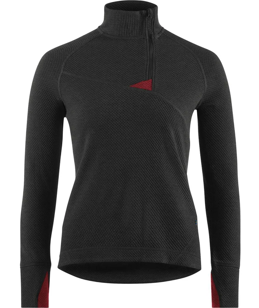 Klättermusen Women's Huge Half Zip Sweater Raven-Burnt Russet v:9324252