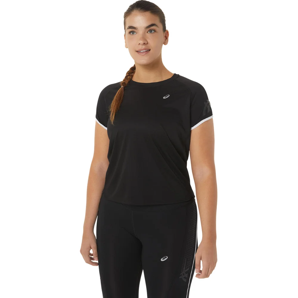 Asics Women's Icon Short Sleeve Top Performance Black v:1477558