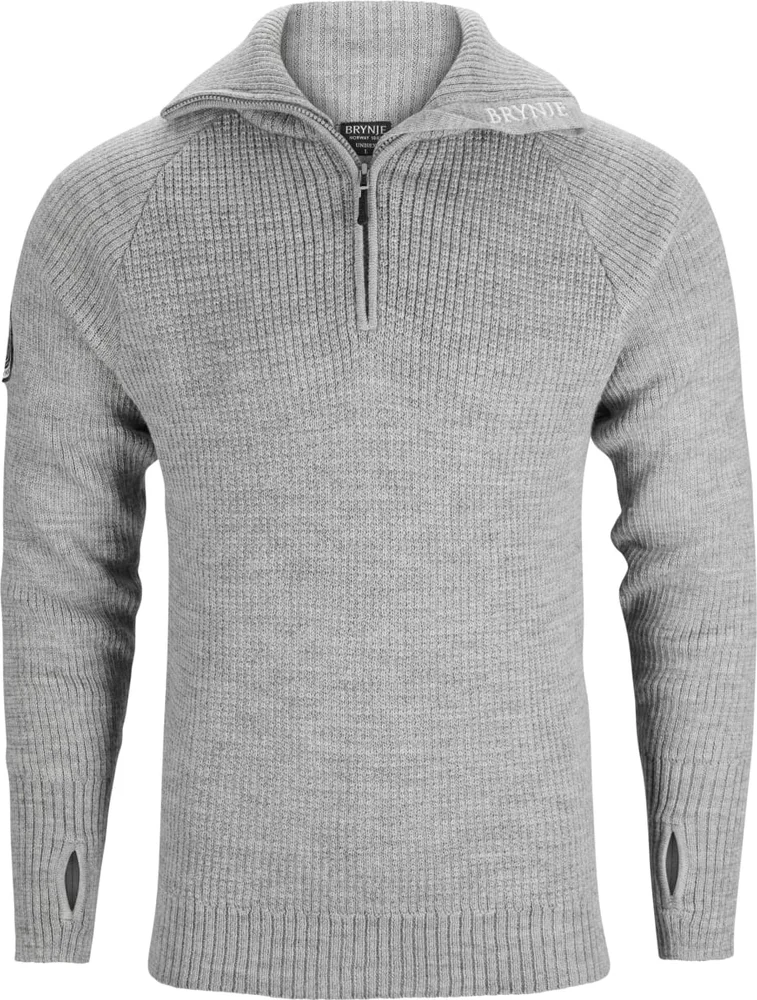Brynje Classic Wool Sweater Light Grey v:9882749