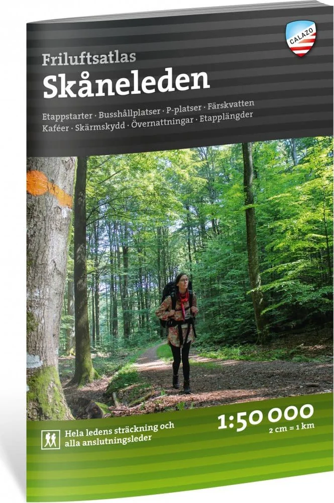 Calazo förlag Friluftsatlas Skåneleden 1:50.000 NoColour v:3105523 Calazo förlag Friluftsatlas Skåneleden 1:50.000 NoColour v:3105523