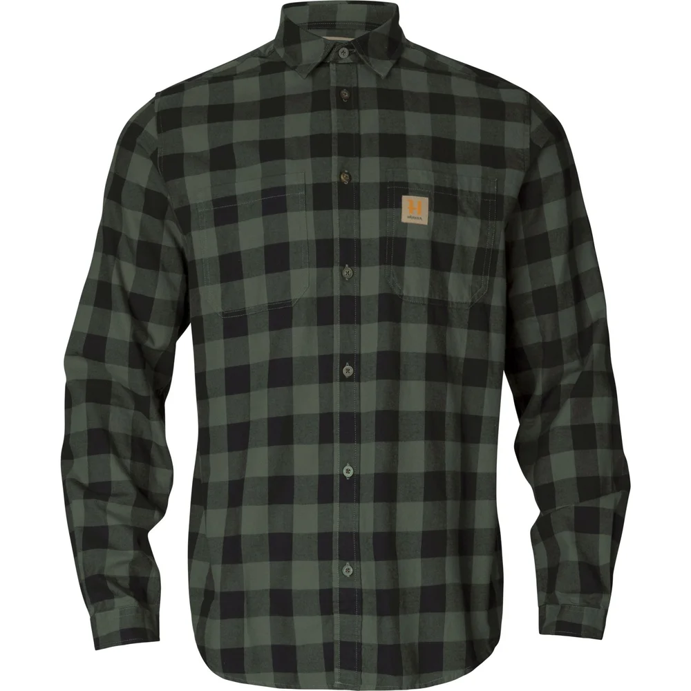 Härkila Men's Härkila Scandinavian Longsleeve Shirt Green Check v:6081259