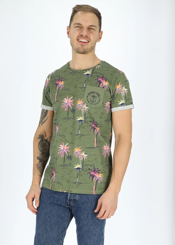 Tropical Pocket Tee v:3867477
