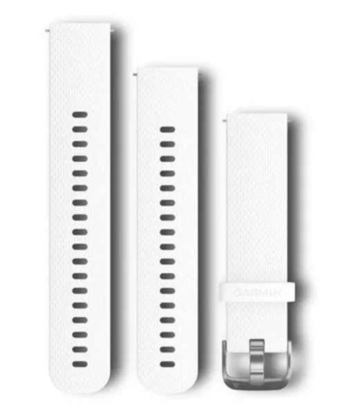 Quick Release 20 Silikon Silver Hvit v:4618814