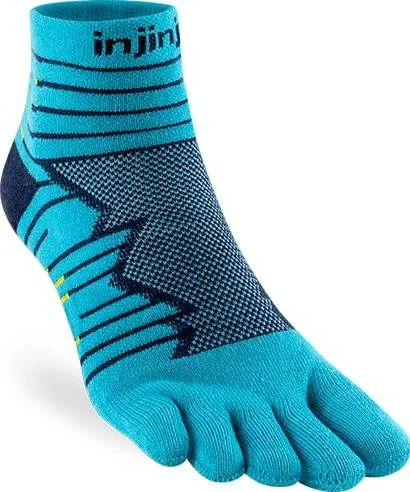 Injinji Men’s Ultra Run Mini-Crew Pacific Blue v:7092419