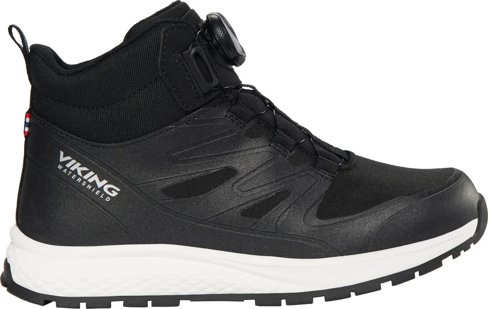 Viking Footwear Junior Equip Mid Waterproof Boa Black v:4440466 Viking Footwear Junior Equip Mid Waterproof Boa Black v:4440466