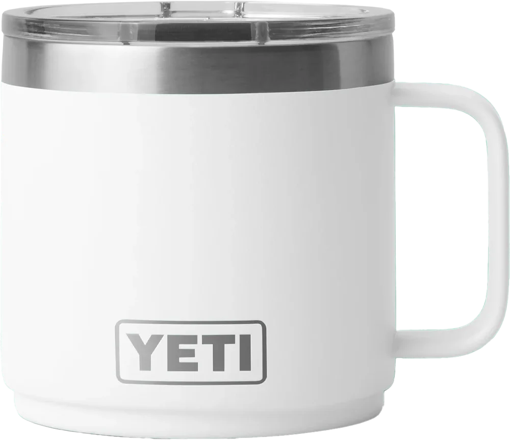 Yeti Rambler 14oz (414ml) Stackable Mug with DuraSip Ceramic Lining White v:3034067
