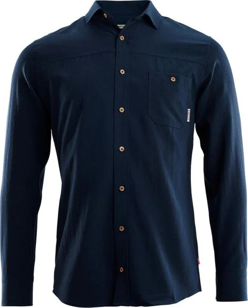 Aclima LeisureWool Woven Woolshirt Man Navy Blazer v:5590841 Aclima LeisureWool Woven Woolshirt Man Navy Blazer v:5590841