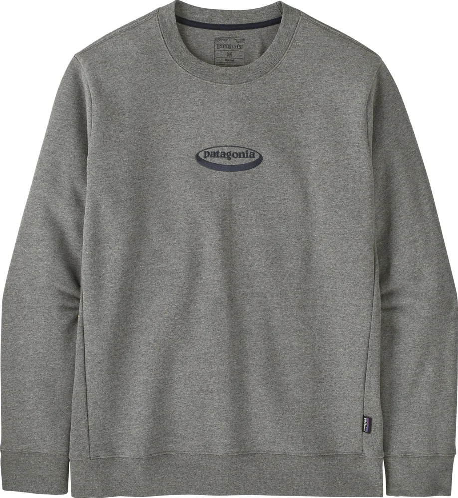 Patagonia Men's '95 Oval Logo Uprisal Crew Sweatshirt Gravel Heather v:7268140