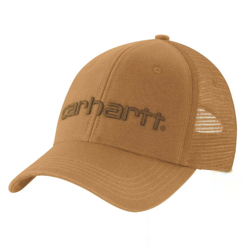 Carhartt Canvas Mesh-Back Logo Graphic Cap Carhartt Brown/oiled Walnut v:1477642