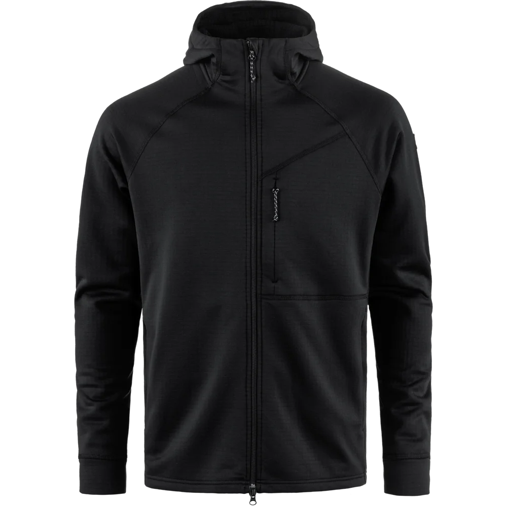 Fjällräven Men's Abisko Grid Fleece Hoodie Black v:8481593