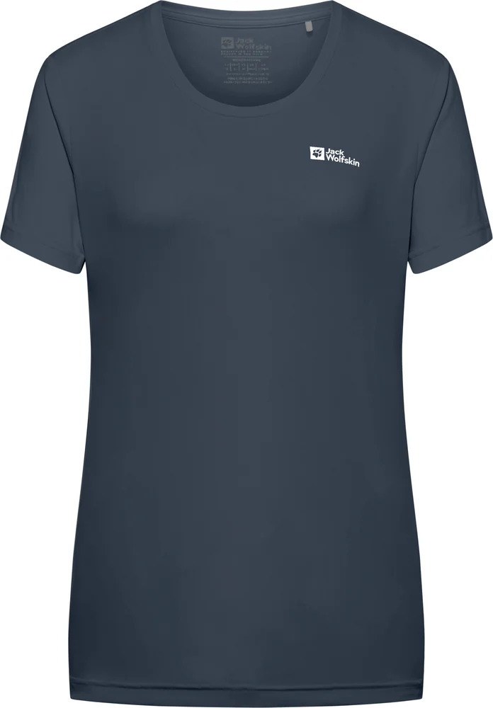 Jack Wolfskin Women's Tech Tee Midnight Sky v:6352106