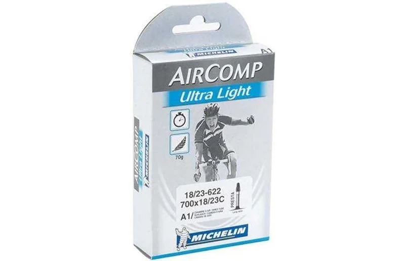Michelin Sykkelslange Aircomp Ultra Light A1 18/23-622 racerventil 40 mm v:4224498 Michelin Sykkelslange Aircomp Ultra Light A1 18/23-622 racerventil 40 mm v:4224498