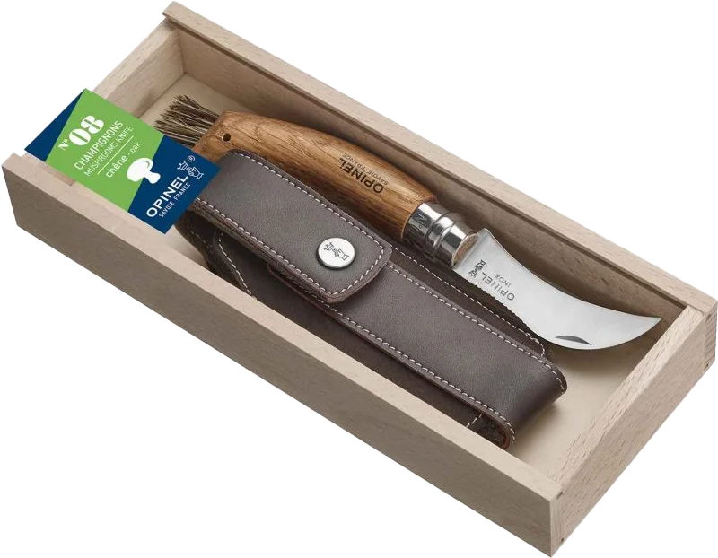 Opinel Pencil case No08 Mushroom + sheath Oak Wood v:2151335 Opinel Pencil case No08 Mushroom + sheath Oak Wood v:2151335