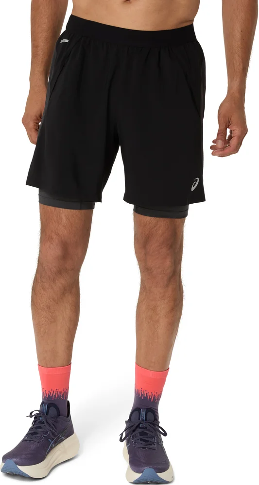 Asics Men’s Road 2n1 7in Short Performance Black/graphite Grey v:2063648
