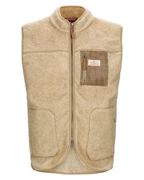 Heroes Wool Fleece Vest Mens Natural v:9310292