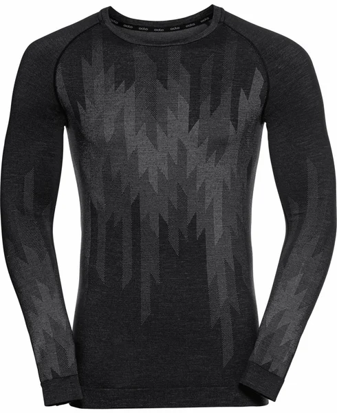 Crew Neck L/S Kinship PW 200 Black Melange v:2093095 Crew Neck L/S Kinship PW 200 Black Melange v:2093095
