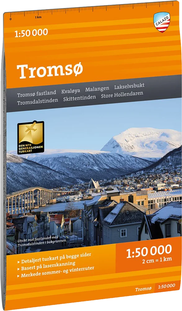Calazo förlag Turkart Tromsø 1:50.000 NoColour v:5364474