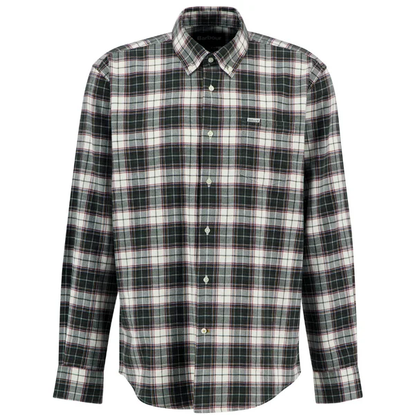 M's Telfield Regular Checked Shirt Olive v:3663314