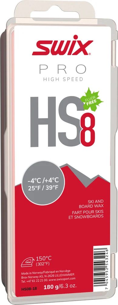 Swix HS8 Red, -4°C/+4°C, 180g Nocolour v:2278597 Swix HS8 Red, -4°C/+4°C, 180g Nocolour v:2278597