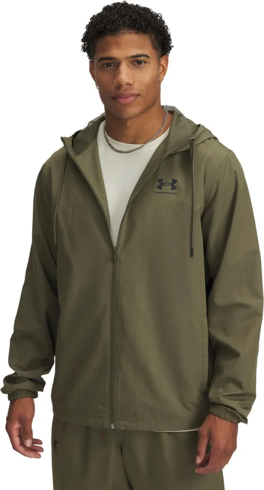 Under Armour Men’s UA Rival Woven Windbreaker Marine Od Green v:1980315 Under Armour Men’s UA Rival Woven Windbreaker Marine Od Green v:1980315