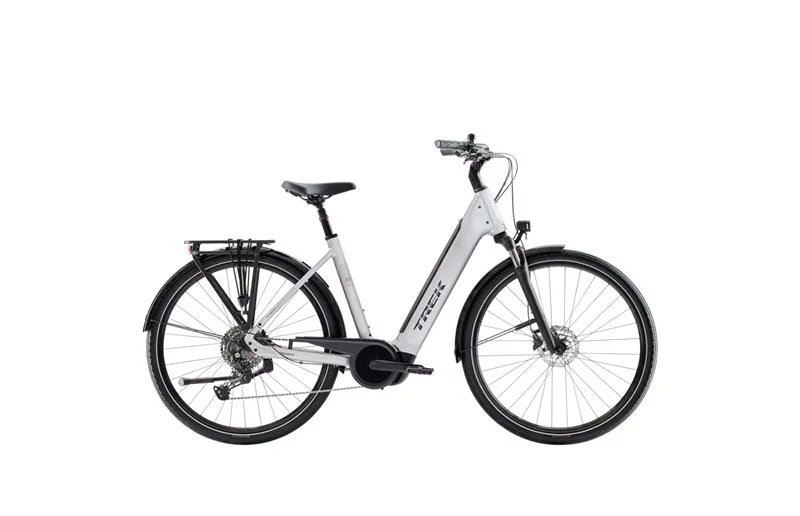 Elsykkel Trek District+ 4 Lowstep R10 600Wh Lunar Silver v:3365456