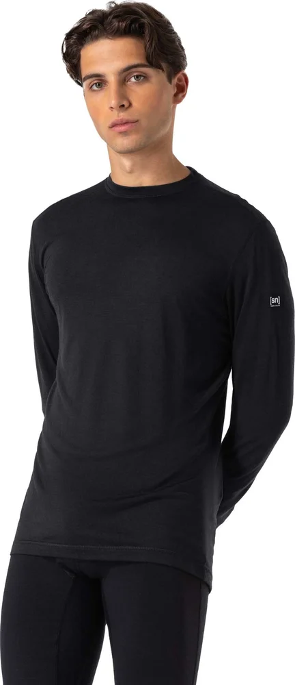 super.natural Men’s Tundra175 Long Sleeve Jet Black v:5302330 super.natural Men’s Tundra175 Long Sleeve Jet Black v:5302330