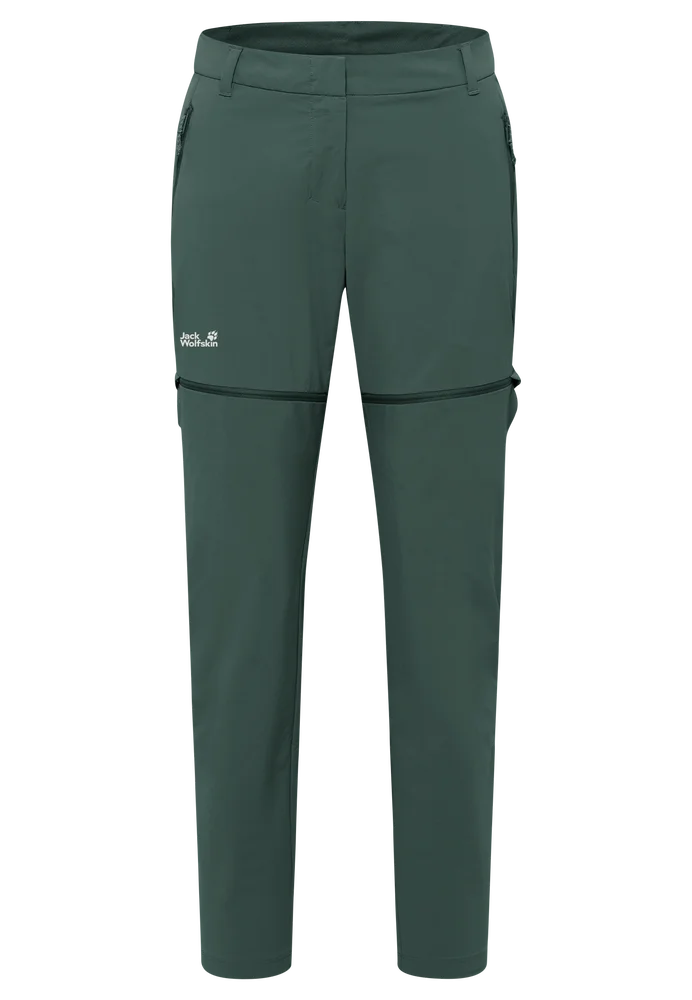Jack Wolfskin Women's Hikeout Zip Off Pants Sago Palm v:1805347