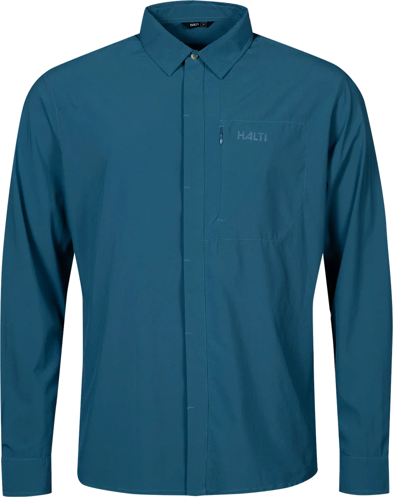 Halti Men’s Samoy Long Sleeve Shirt Indian Blue v:7030173 Halti Men’s Samoy Long Sleeve Shirt Indian Blue v:7030173