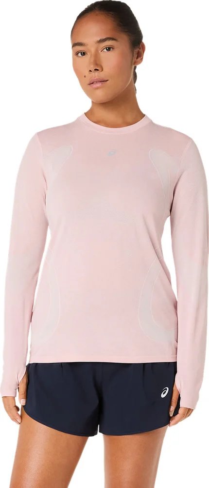 Asics Women’s Road Seamless Long Sleeve Top Morganite/Dusty Red v:6295948 Asics Women’s Road Seamless Long Sleeve Top Morganite/Dusty Red v:6295948