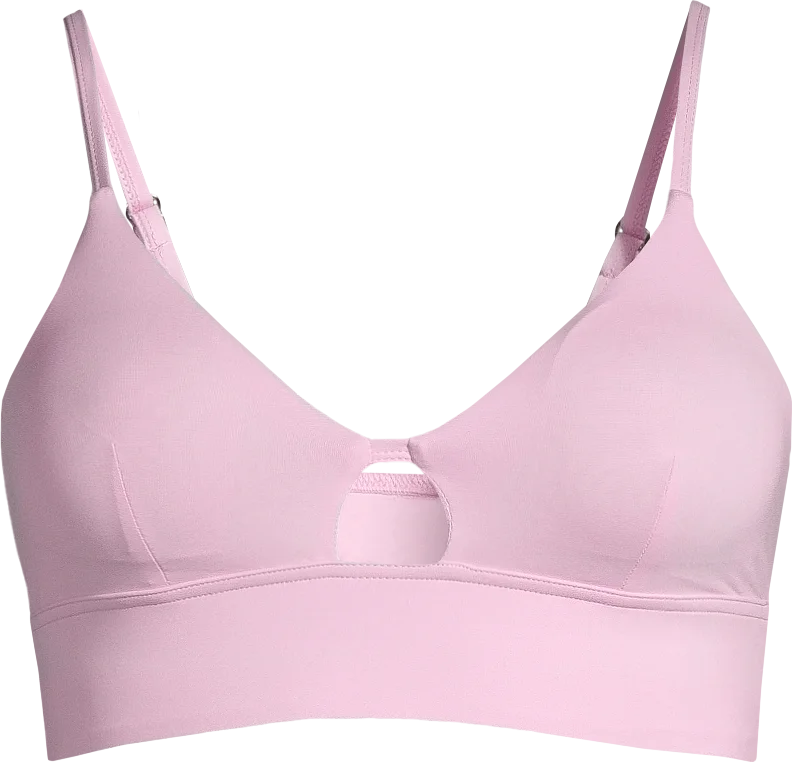 Casall Women's Triangle Cut-Out Bikini Top Clear Pink v:3999580