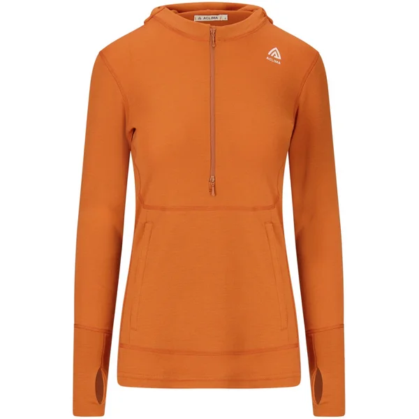 W’s Warmwool Hoodsweater W/Zip Gold Flame v:8534362