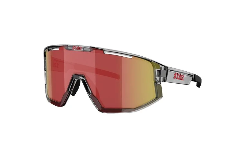 Sykkelbriller Bliz Fusion Transparent Dark Grey-Red v:9741371
