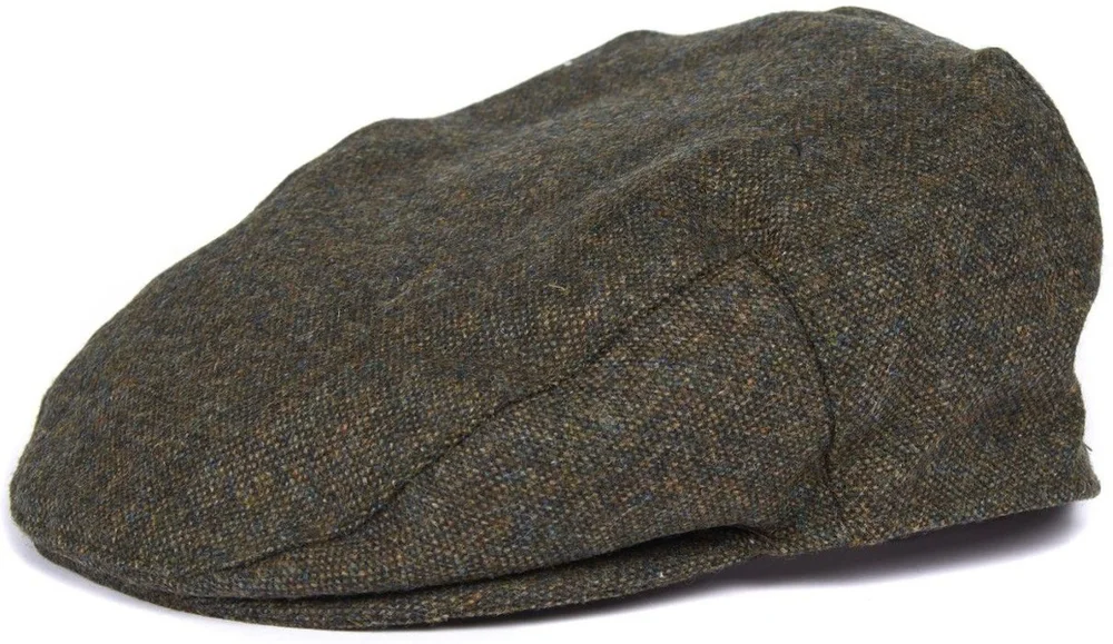 Moons Tweed Cap Olive Donegal v:6049755