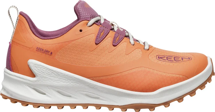 Keen Women's Zionic Waterproof Shoe Tangerine-Star White v:5675551