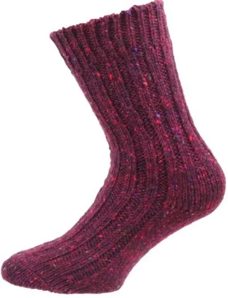 Raggsocka Ull Röd Melange v:2900841