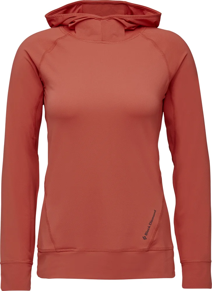 Black Diamond Women's Ls Alpenglow Hoody Baja Sunrise v:4289692