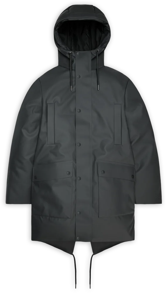 Rains Unisex Nome Long Parka W3T3 Dark Grey v:2699069