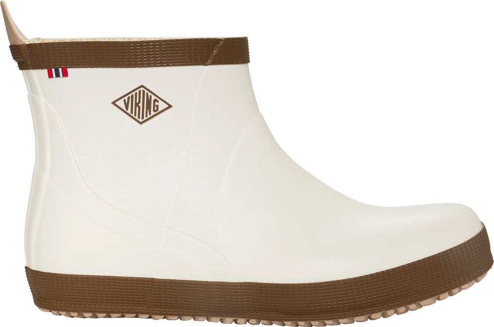 Viking Footwear Seilas Heritage Low Rubber Boot Cream/brown v:5380013