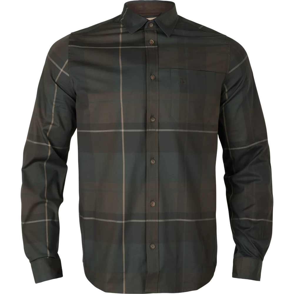 Härkila Men’s Akse Long Sleeve Shirt Shadow Brown Check v:5697697 Härkila Men’s Akse Long Sleeve Shirt Shadow Brown Check v:5697697