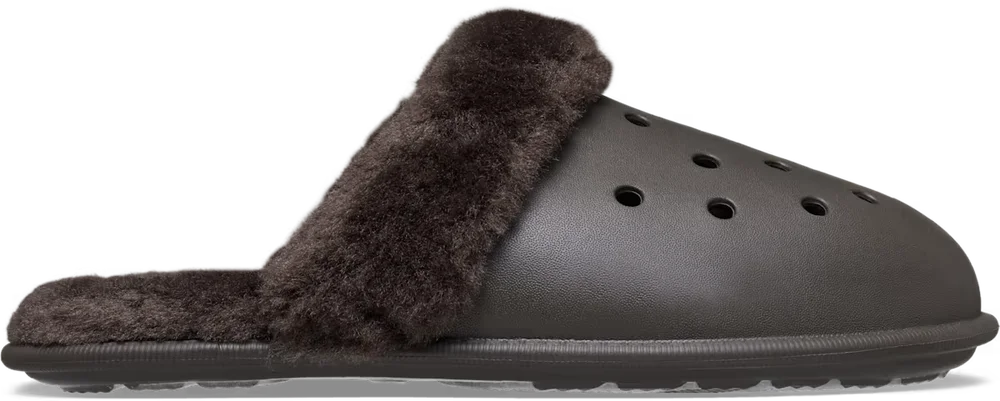 Crocs Classic Fuzz Scuff Dark Cocoa v:2186499 Crocs Classic Fuzz Scuff Dark Cocoa v:2186499