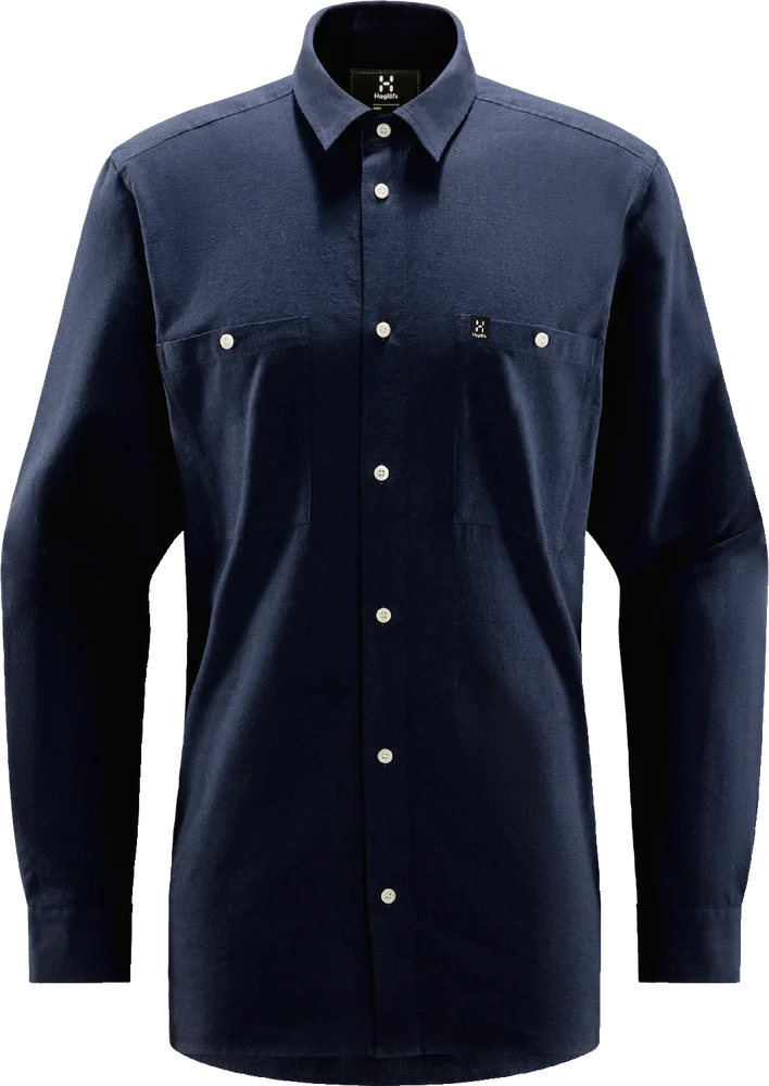 Haglöfs Men’s Curious Hemp Shirt Tarn Blue v:9003579 Haglöfs Men’s Curious Hemp Shirt Tarn Blue v:9003579