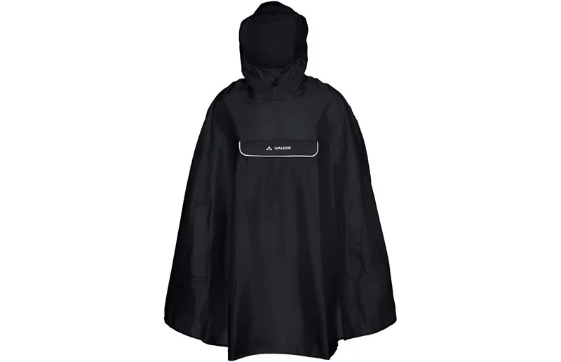 Vaude Sykkeljakke Valdipino Poncho Black Unisex v:7339771