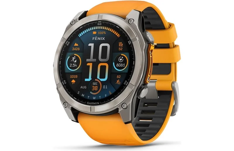 Garmin Treningsklokke Fenix 8 Amoled Sapphire 51 grey/orange v:3362042