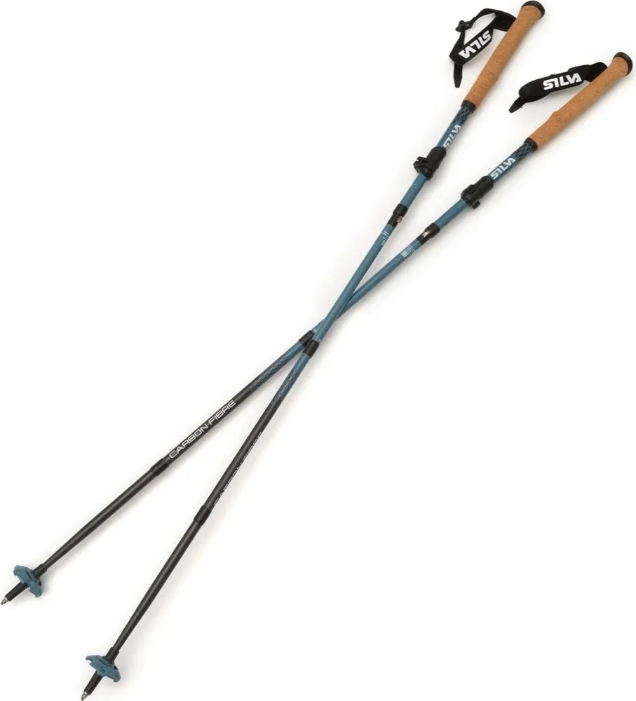Silva Trekking Poles Carbon Z Adjustable Blue v:2879431 Silva Trekking Poles Carbon Z Adjustable Blue v:2879431
