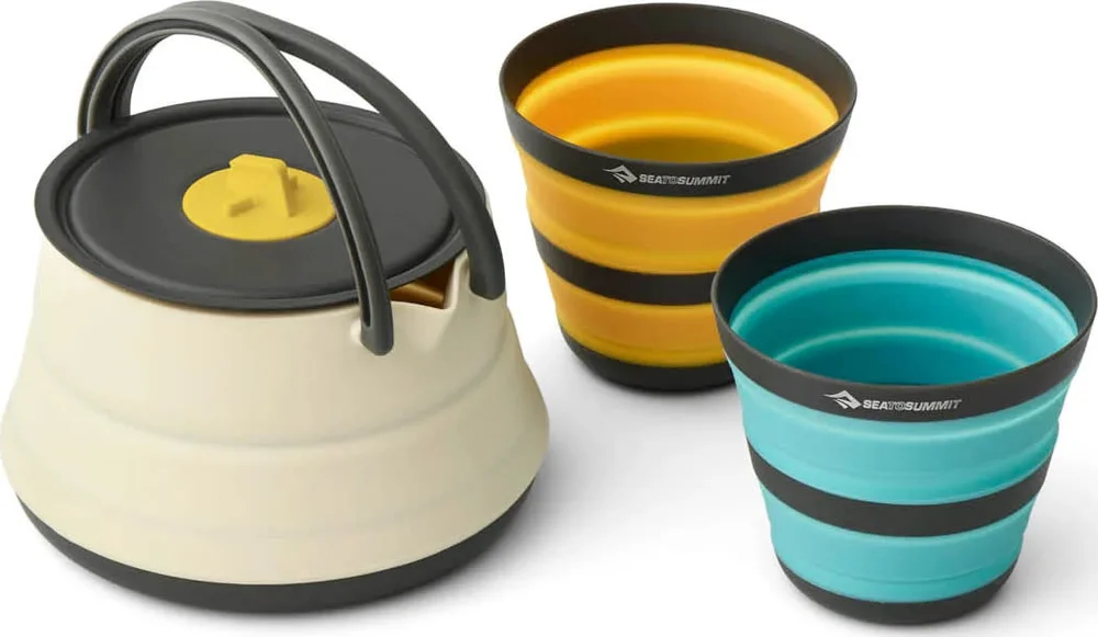 Sea To Summit Frontier Ultralight Collapsible Kettle Cook Set 3 Piece 1,1L With Cups Multi v:1352181