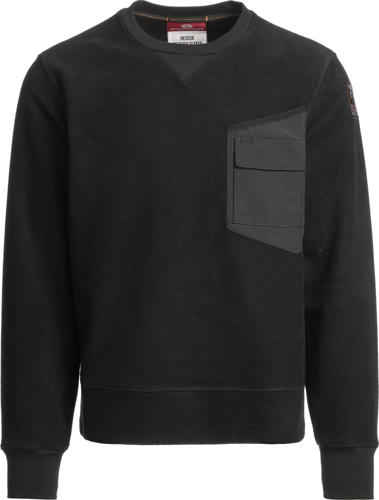 Parajumpers Men’s Pernhos Crewneck Sweatshirt Black v:9970412 Parajumpers Men’s Pernhos Crewneck Sweatshirt Black v:9970412